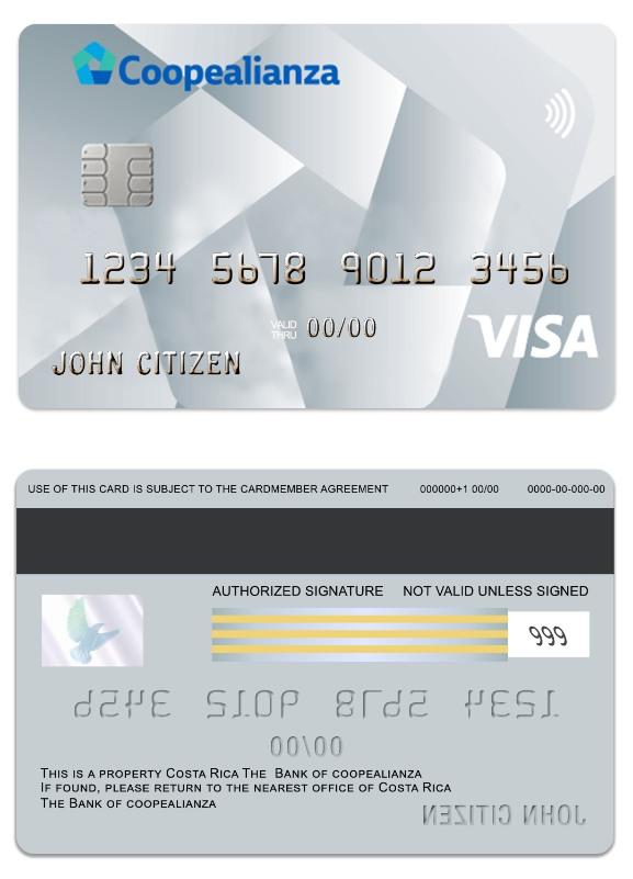 Costa Rica Coopealianza visa platinum card